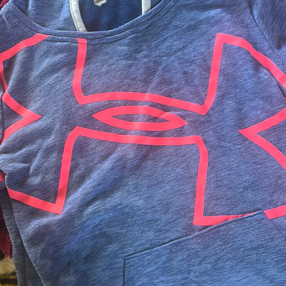 Blue, Pink Under Armour Hoodie